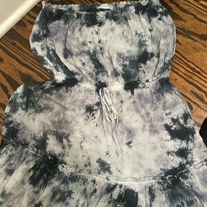 Tie-Dye Off-Shoulder Mini Dress